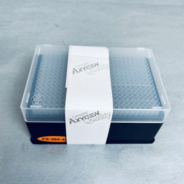 Axygen Pipette Tips 45 ul Fine Point 2 Racks with 384 Tips Each