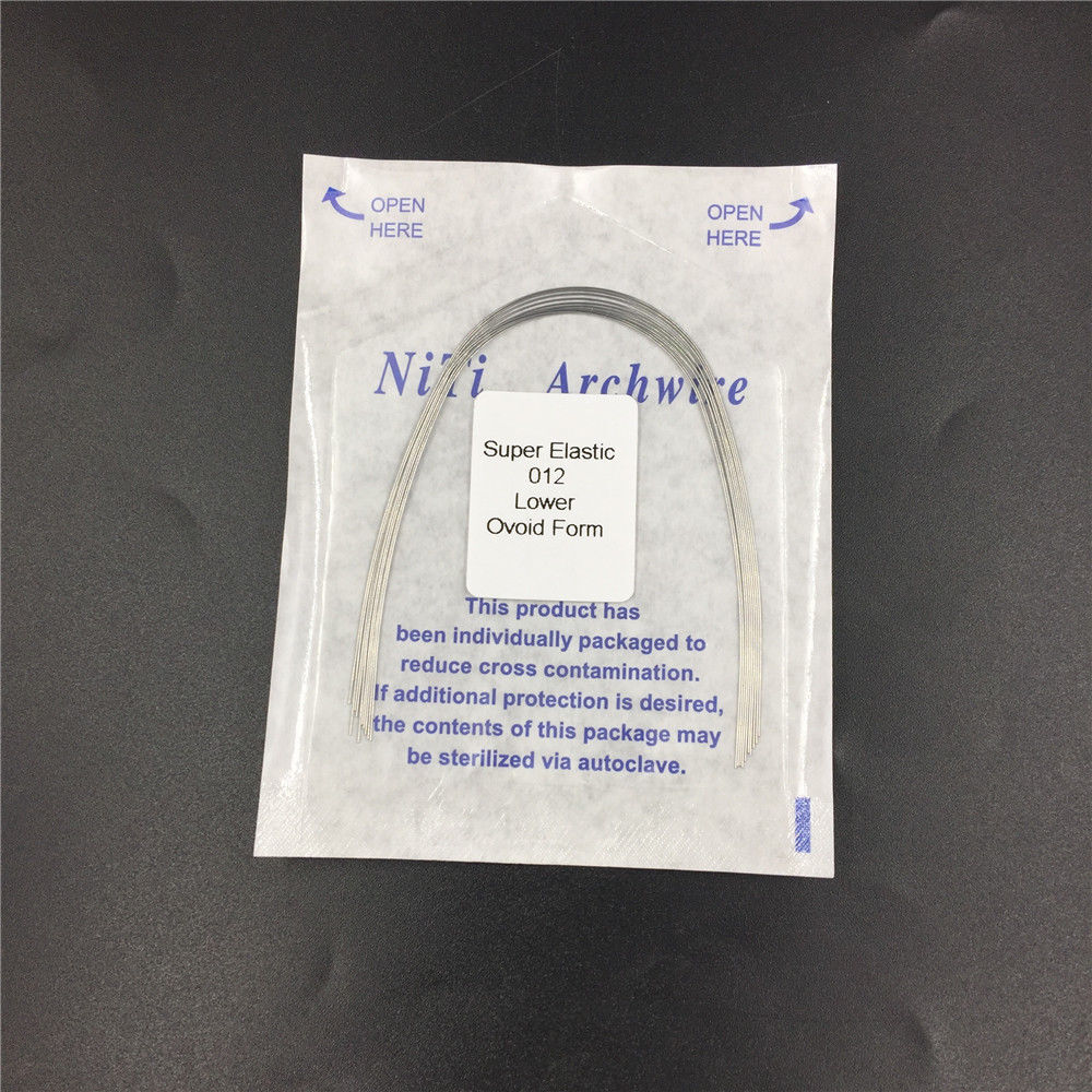 10 Pcs/Pack Dental Ortho Super Elastic Niti Round Arch Wire Square/Natural/Ovoid