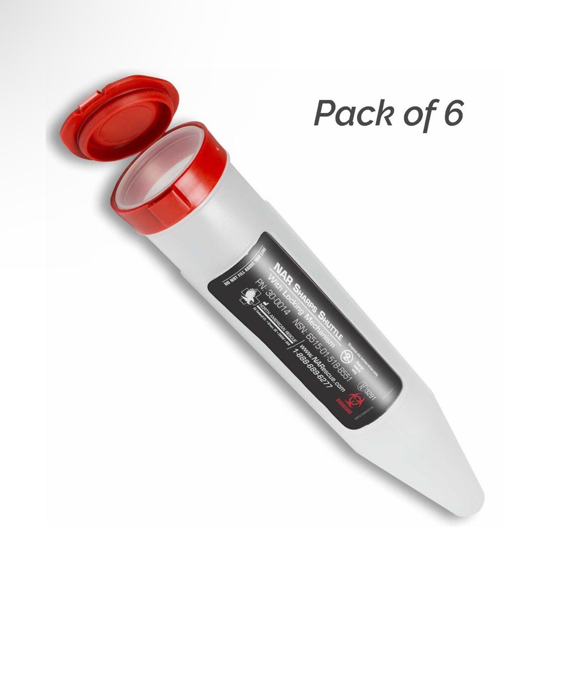 North American Rescue NAR Sharps Shuttle, 1 Each