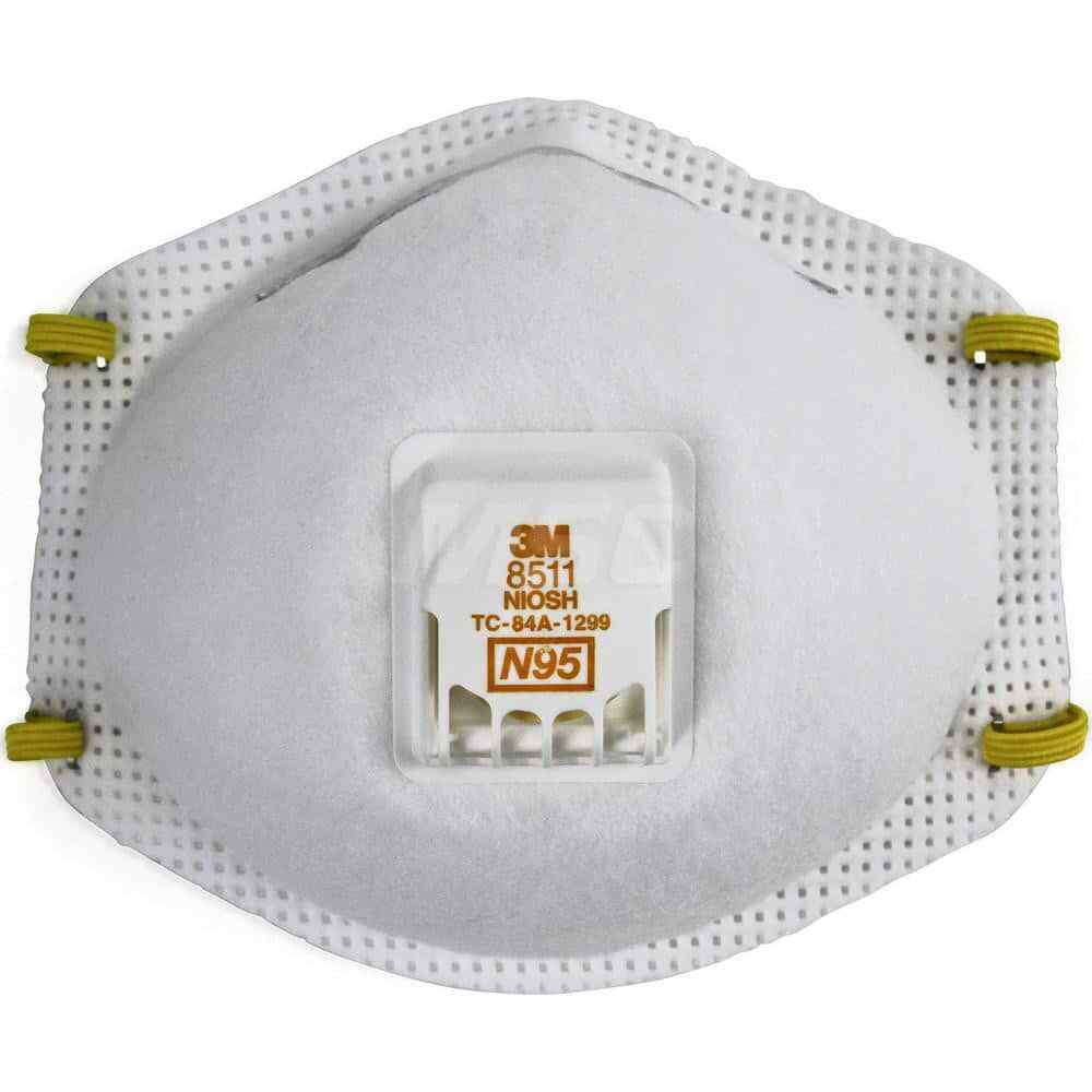 10 Pack 3M 8511 N95 Disposable Particulate Respirators w/ Exhalation Valve