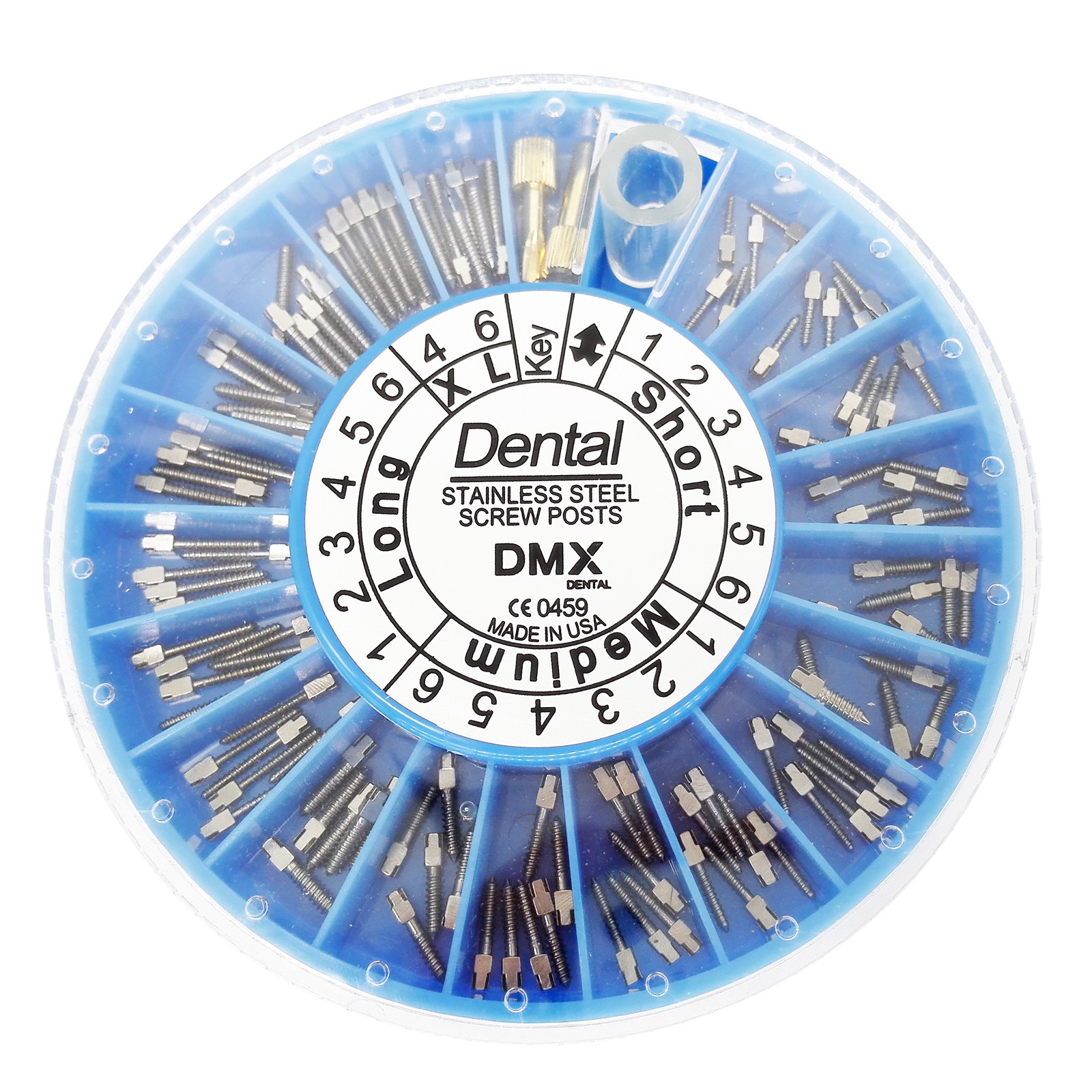 120PCS Dental Screw Post Titanium Kit Gold/Silver Plated Conical Root Canal Pins