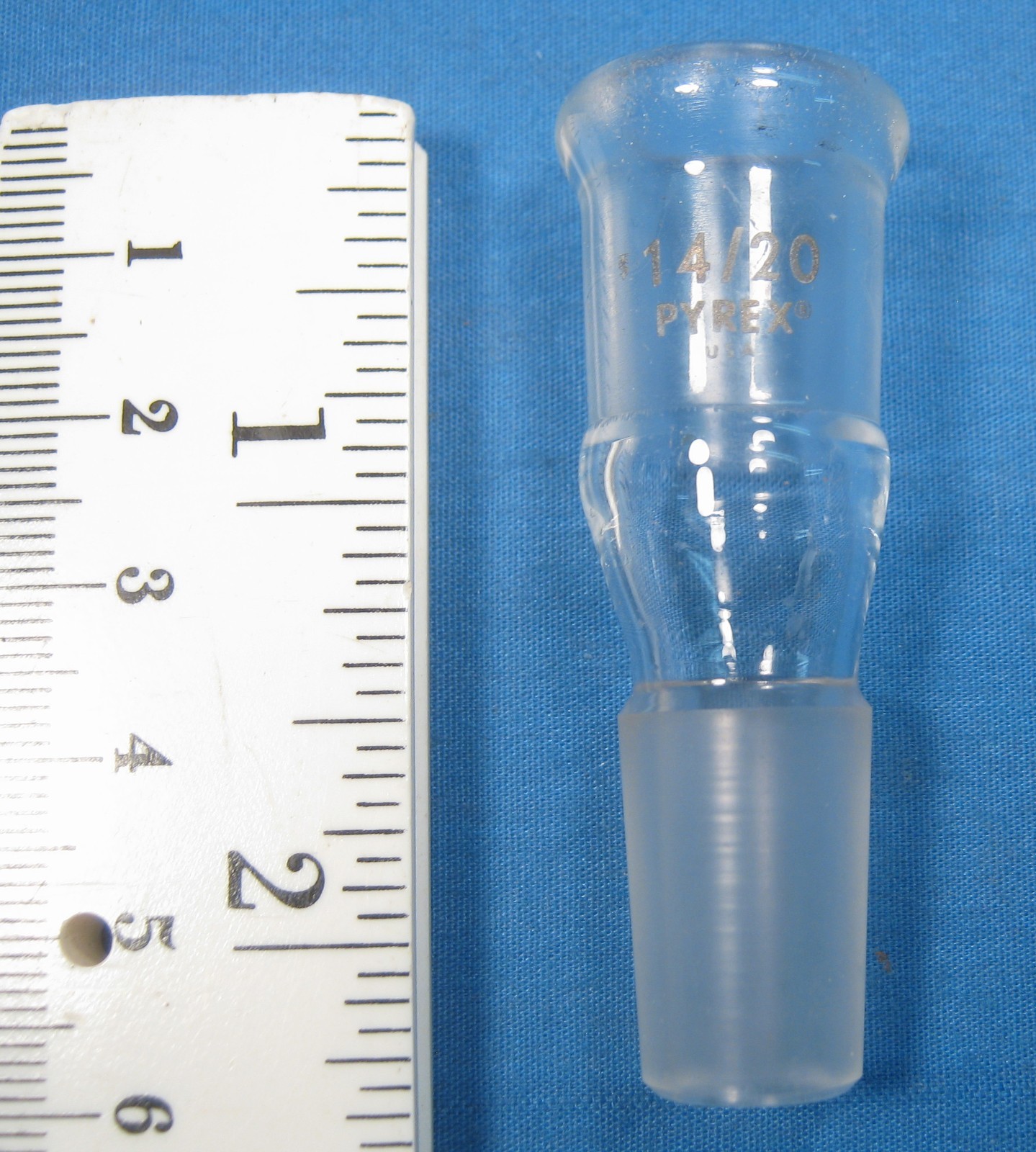 PYREX ADAPTER CONNECTING 14/20 TO 14/20 FREE SHIPPING EE