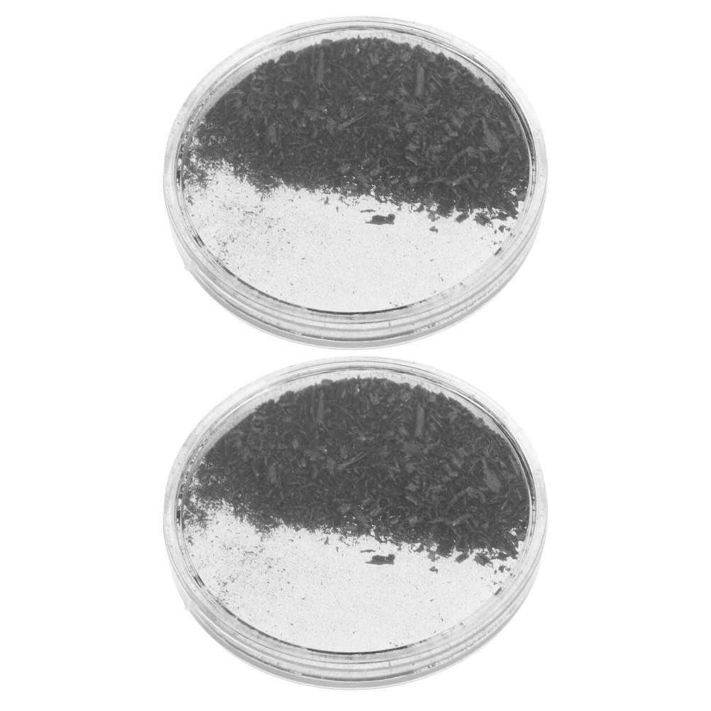 2 Pcs Magnetic Powder Iron Filings Demonstrator Field Experiment and Magnets