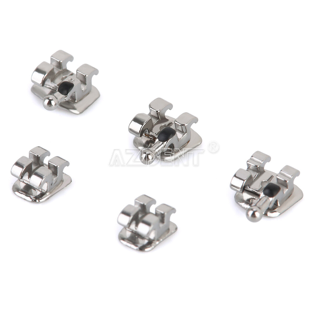 20 Kits Dental Orthodontic Brackets Standard Brace MBT Slot.022 345 Hooks AZDENT
