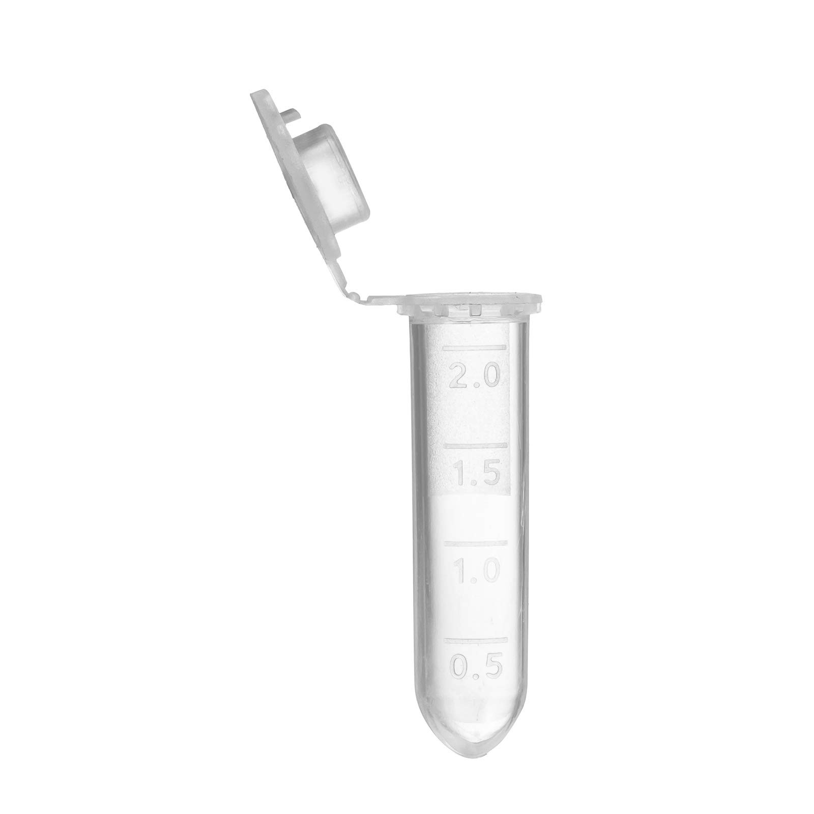 400 PCS 2ml Centrifuge Tubes Polypropylene Clear Graduated Cap Storage Vial