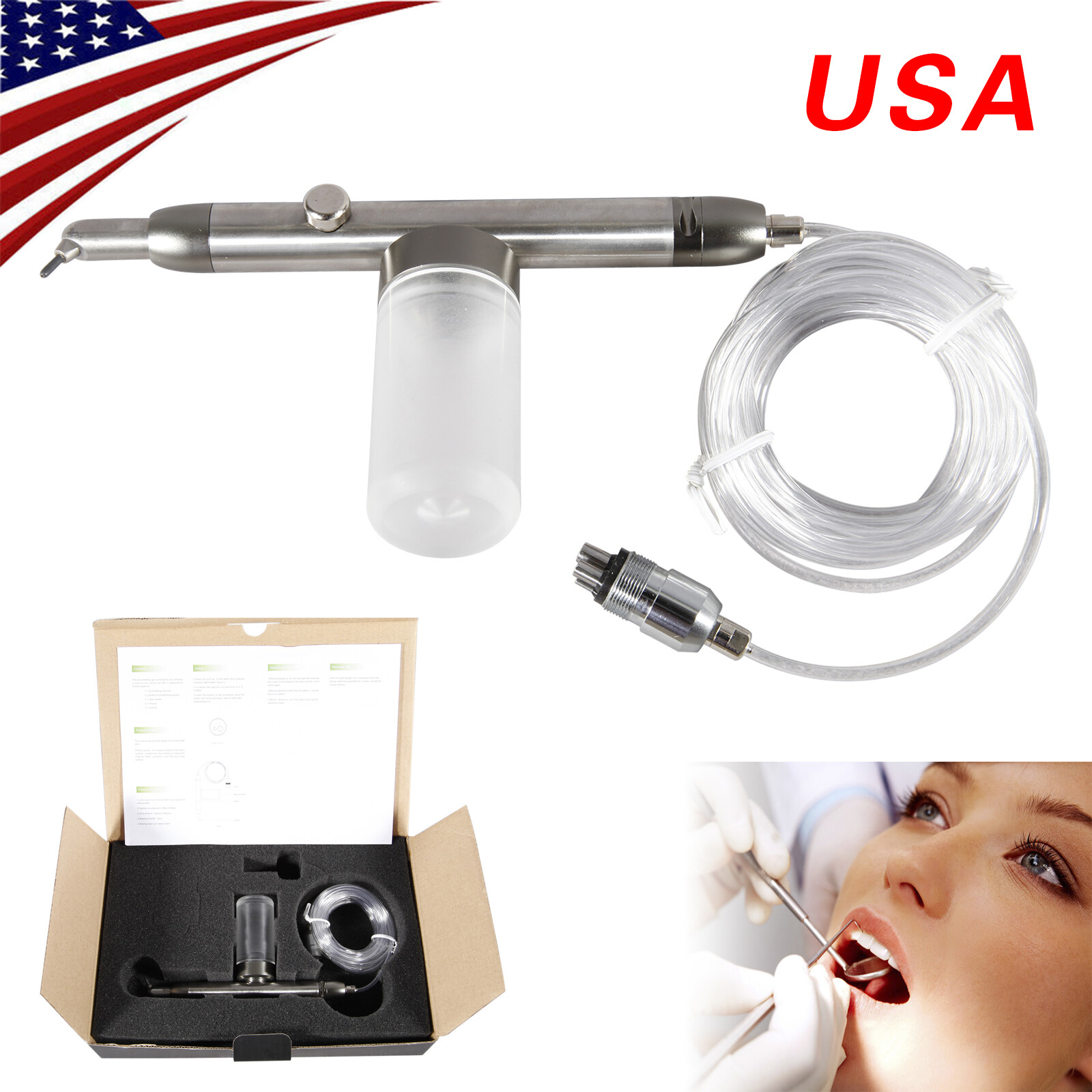Dental Aluminum Micro blaster Air Abrasion Polish Microetcher Sandblaster OR