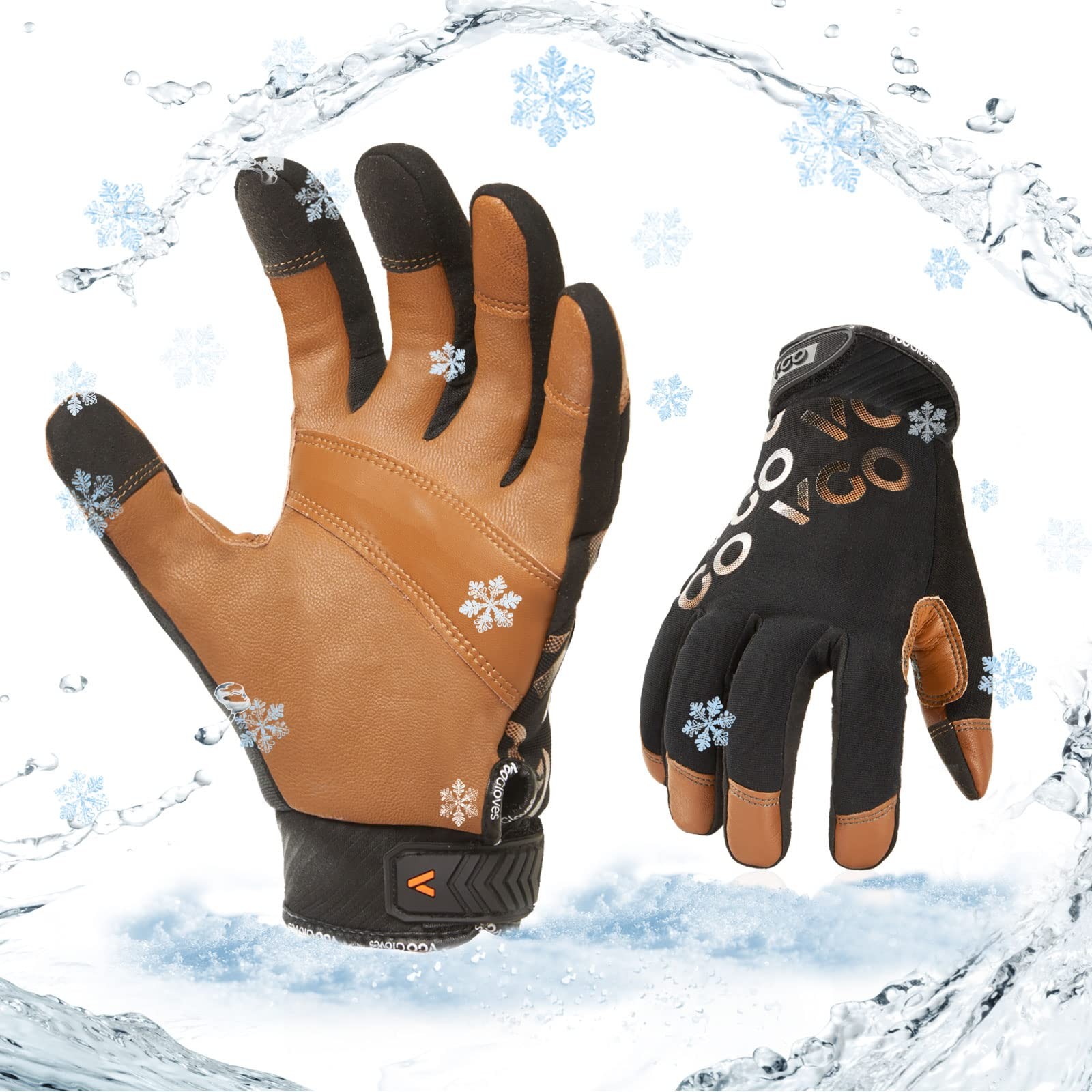Vgo… 1-Pair -4 Or Above 3M Thinsulate C100 Winter Warm Waterproof Light Duty