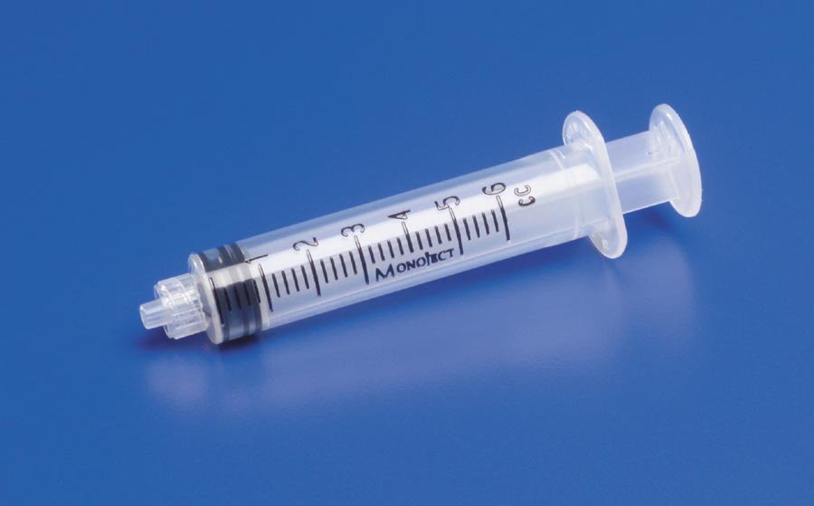 General Purpose Syringe Monoject 6 mL Luer Lock Tip Without Safety – 10BX/CS