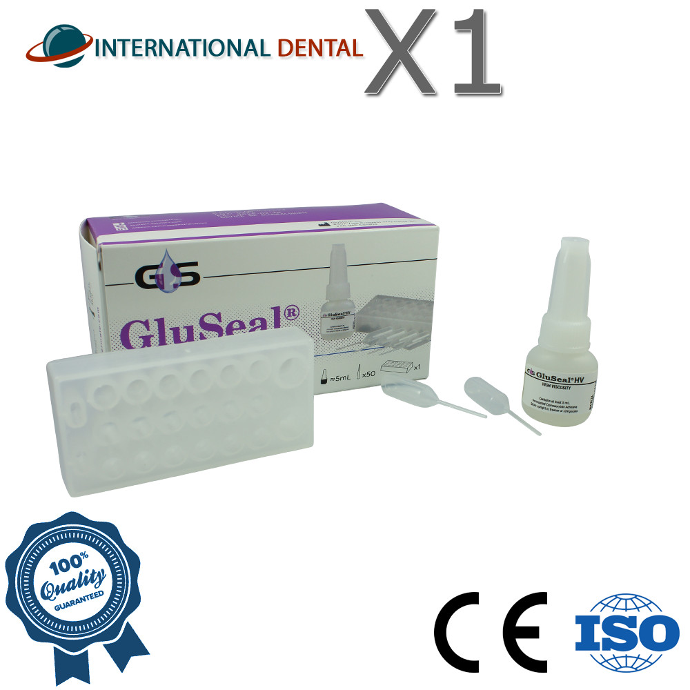 Glustitch Gluseal Clear Oral Tissue Adhesive 4ml/5ml Dental High Viscosity