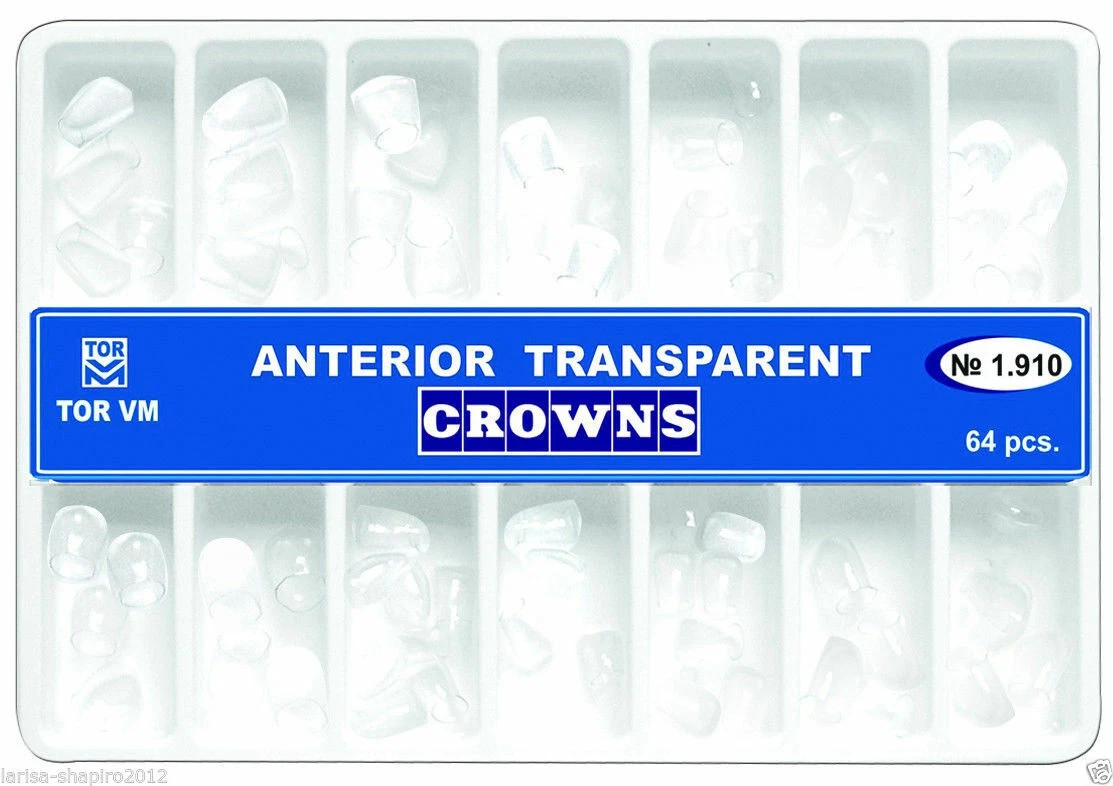64 Pcs/Pack Dental Matrices Matrix Adult Crown Anterior Transparent TOR VM 1.910