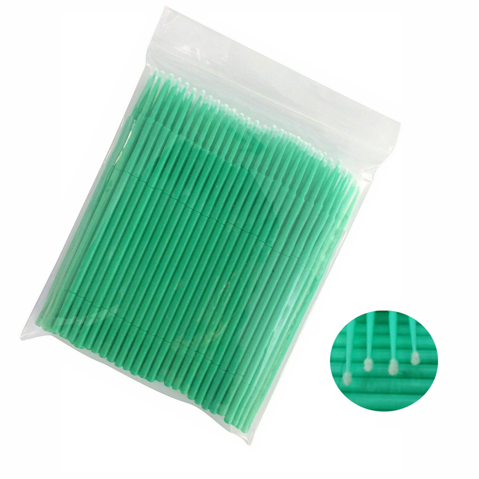 100Pcs Dental Disposable Bendable Micro Brush Applicator/Long Type/Taper Brush