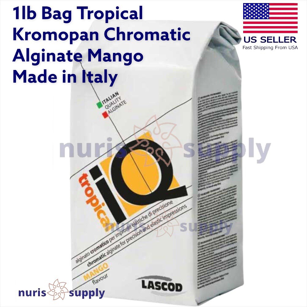 1lb Bag Fast Set Dental Impression Material Mango Chromatic Alginate Kromopan