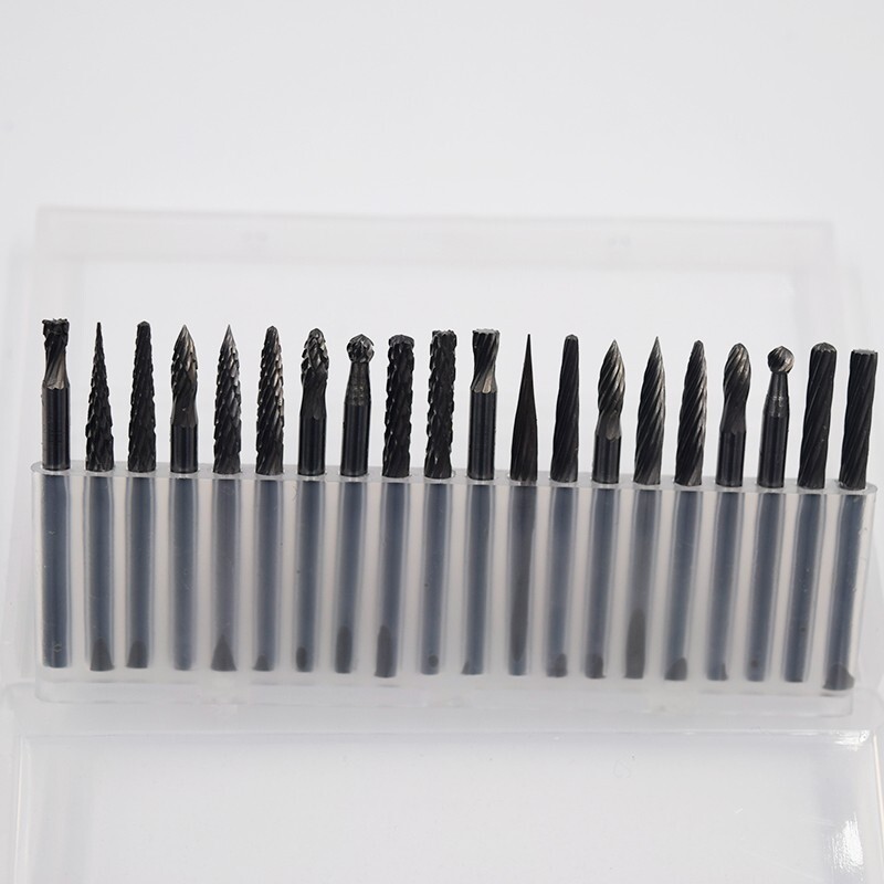 20Pcs/Set Dental Cutter Rotary Burr Set Lab Steel Polishing Carbide Drills 3 Set