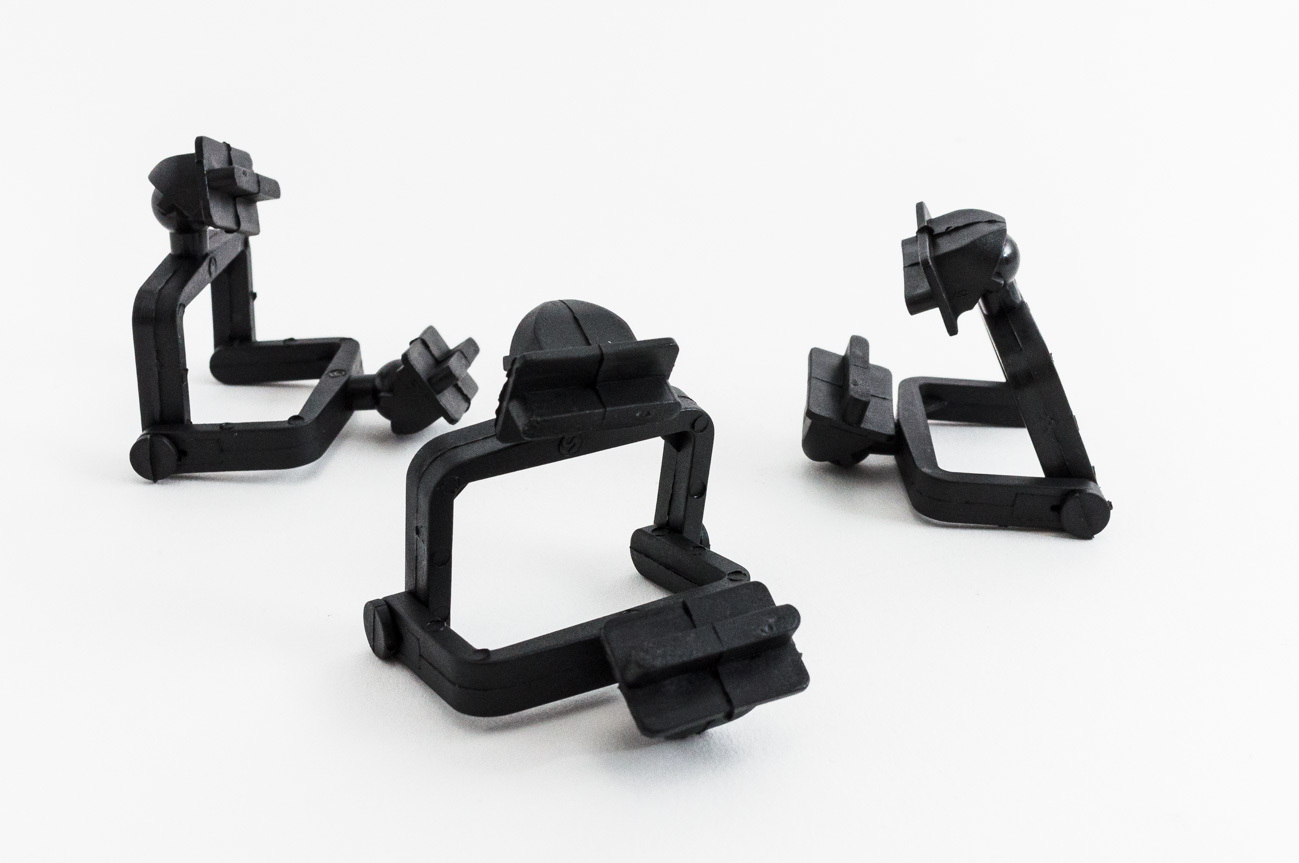 NEW DENTAL LAB MINI PLASTIC DISPOSABLE CROWN & BRIDGE ARTICULATORS 100PC BLACK