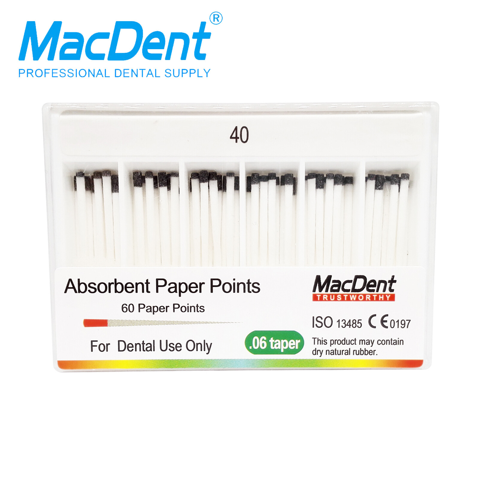 MacDent Dental Gutta Percha Points Absorbent Paper Points Endodontic Root Canal