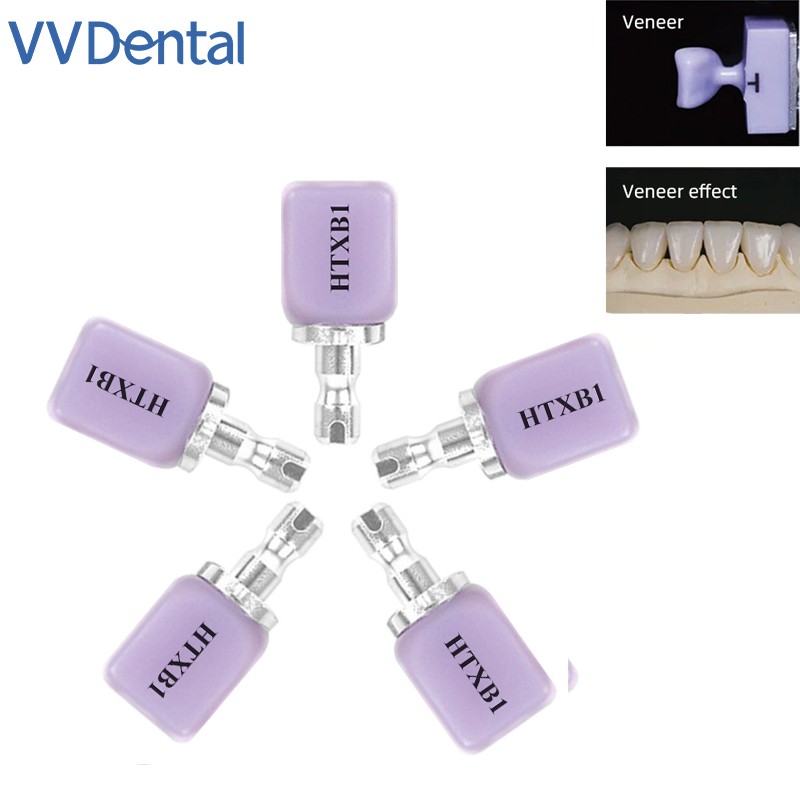 C14 Dental Emax Glass Ceramic Blocks Lithium Disilicate CAD/CAM CEREC Block 5PCS