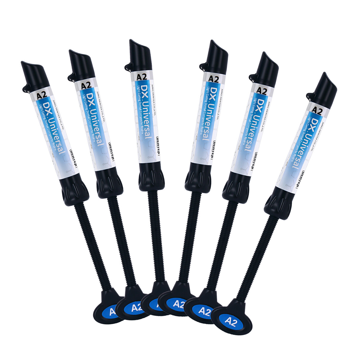 DENTEX Dental Universal A2 Resin Light Cure Hybrid Composite Refill Syringe USA