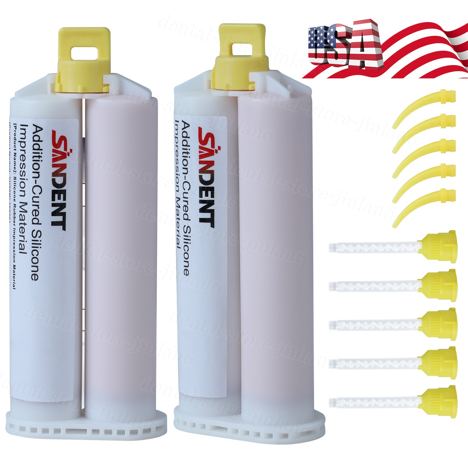 Dental Light Body Easy Finishing VPS 2 X 50mL Cartridges w/ Tips