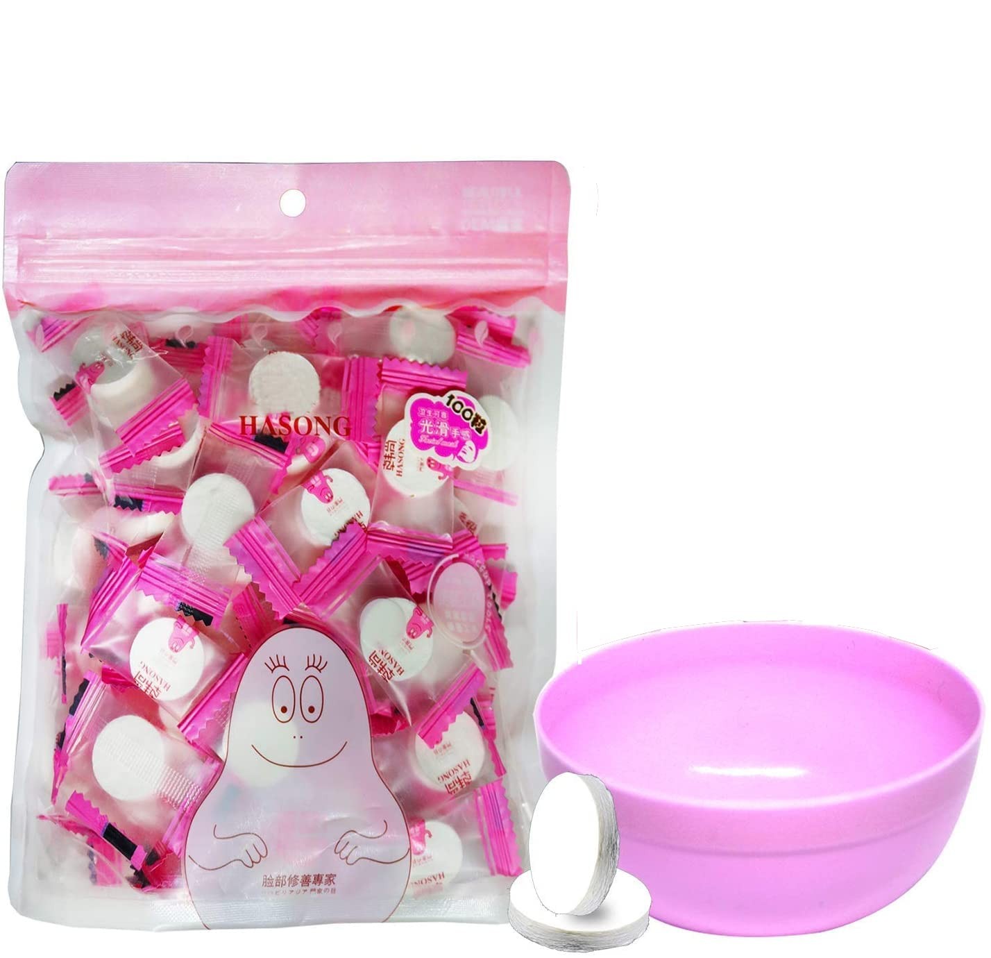 Jeanssar 100 Pieces Compressed Disposable Facial Mask Sheet 106 Piece Set