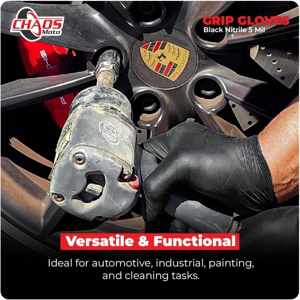 Nitrile Gloves 5mil Latex Free Powder Free Textured Grip for Cleaning Painting