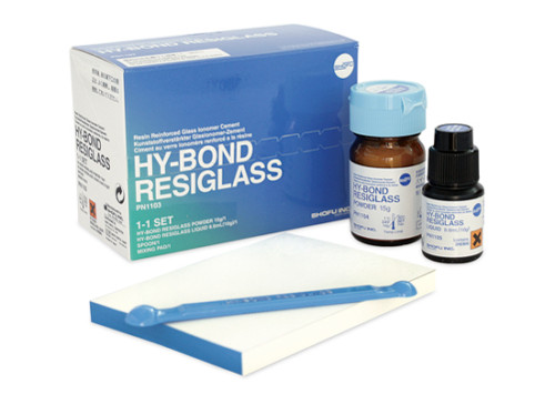 Shofu Hy Bond Resiglass RMGI Glass Ionomer Luting Metal Ceramic Cement