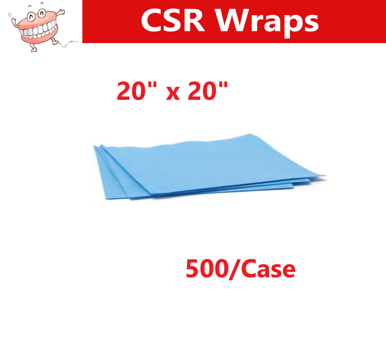 CSR Wrap Dynarex Sterilization Wrap 30 x 30, 20 x 20, 24 x 24 -Up to 500/Case