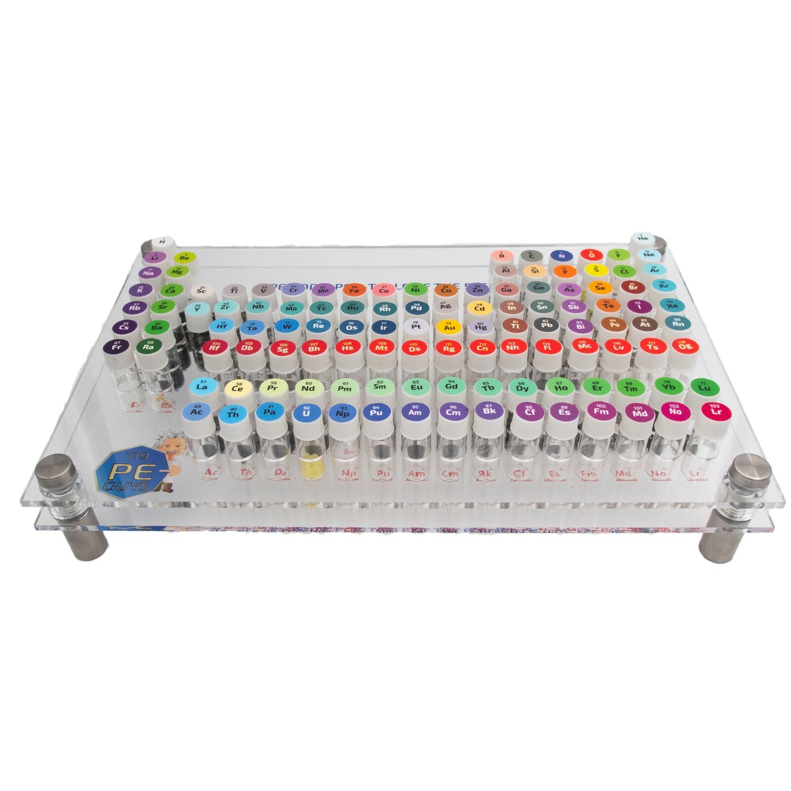 The Periodic Element Sample Small Sealed Bottles Rhodium Iridium Osmium Rhenium