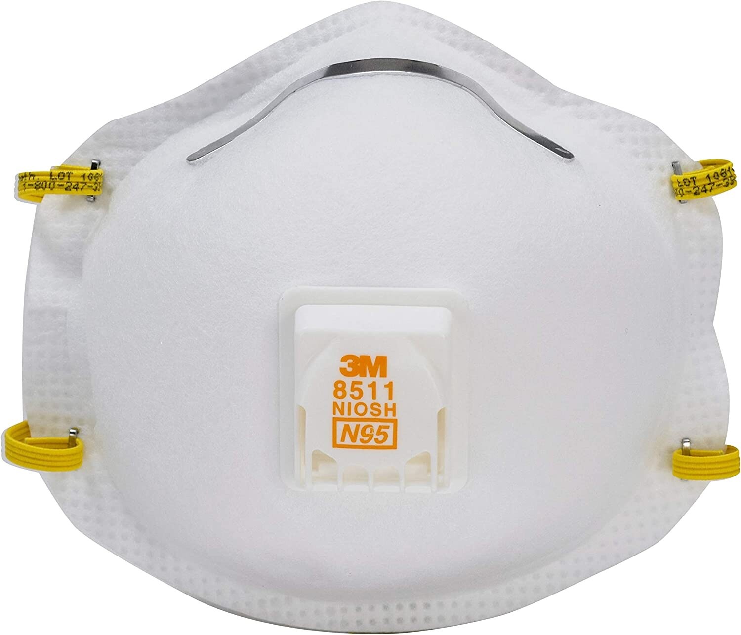 3M 8511 Particulate Disposable Respirator, N95, (1 Case of 8 Boxes) 80 Masks