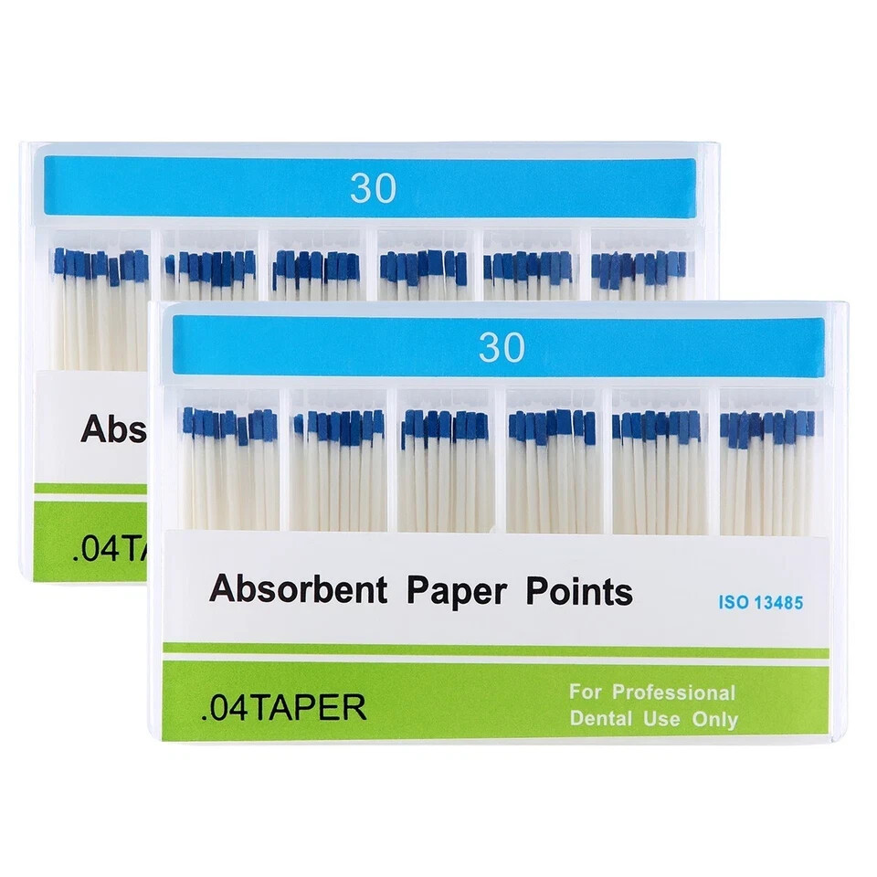 5Packs Dental Absorbent Paper Points 30# Taper .04 Root Canal Cleaning Tips