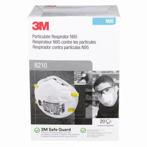 3M 8210 N95 Particulate Respirator, New, 20/BX ***EXPIRE 11/25***