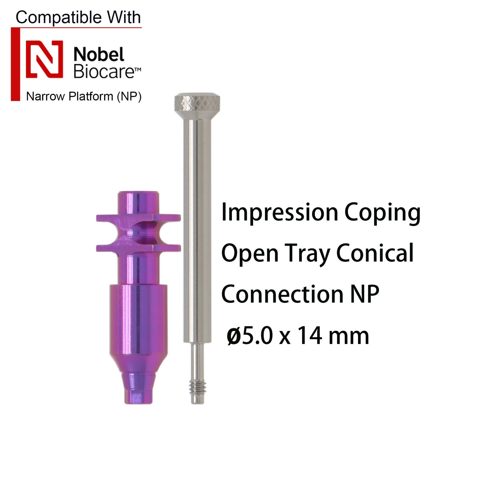 Transfer Impression Coping Open/Closed Tray Analog Scanbody forNobel/ITI/Hiossen
