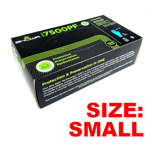 SHOWA 7500PF SMALL Disposable Powder Free Gloves (1 Box)