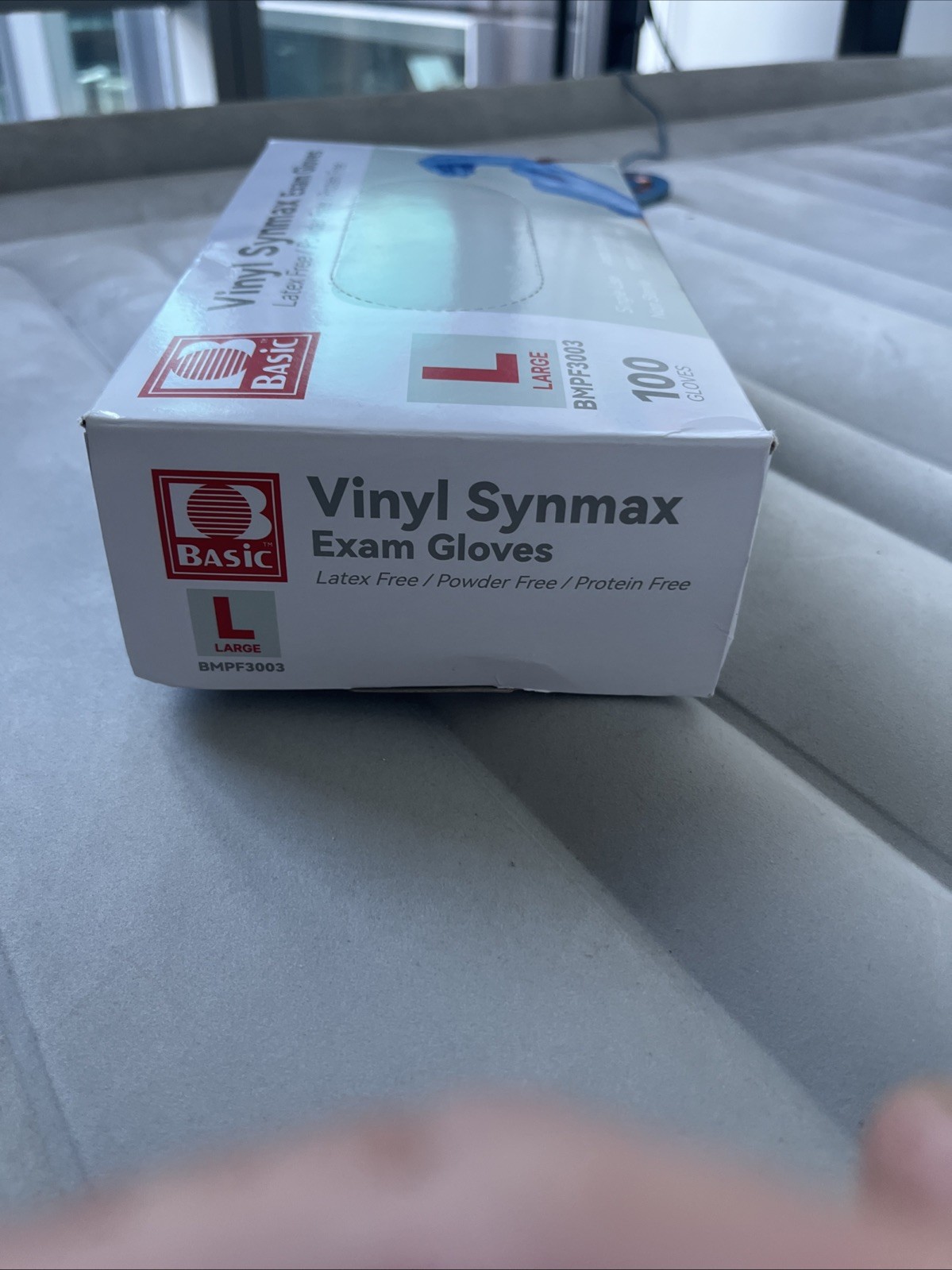 Basic BMPF-3003 Synmax Synthetic Large Vinyl Exam Glove – 100 Per Case