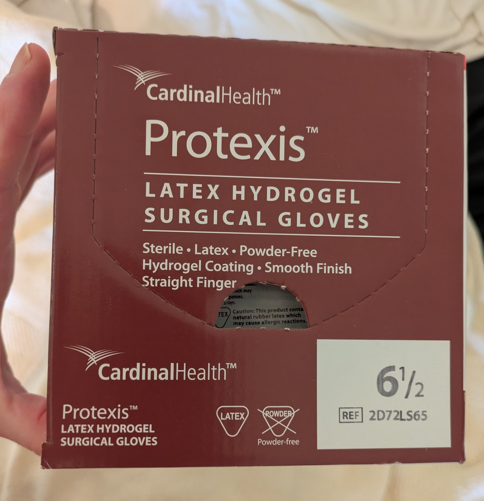 Protexis Latex Hydrogel Surgical Gloves 50 pair Cardinal Size: 6.5 Exp 12/25