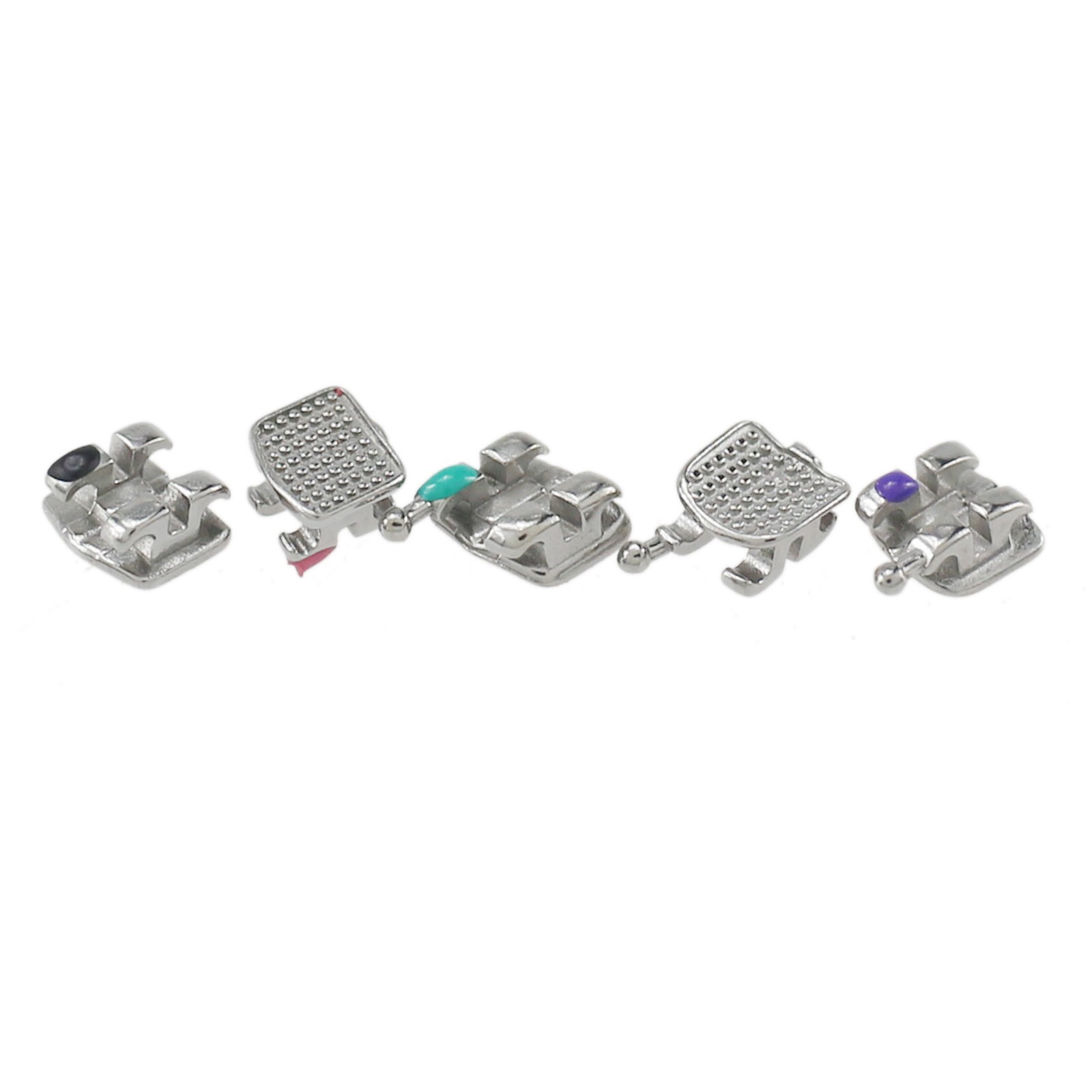 Dental Orthodontic Brackets Metal Roth MBT 018 022 345 Hook Mini Braces MIM Twin