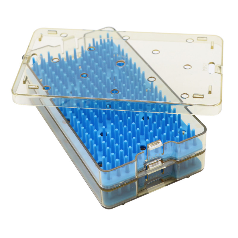 PPSU sterilization tray case sterilising w/ silicone mat surgical instrument