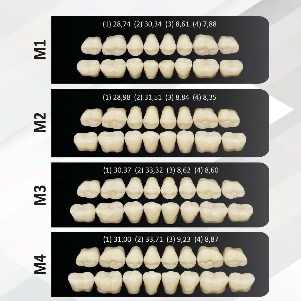 Rubydent CompacZahn Acrylic Denture Teeth A2 (Set of 28) Free Shipping