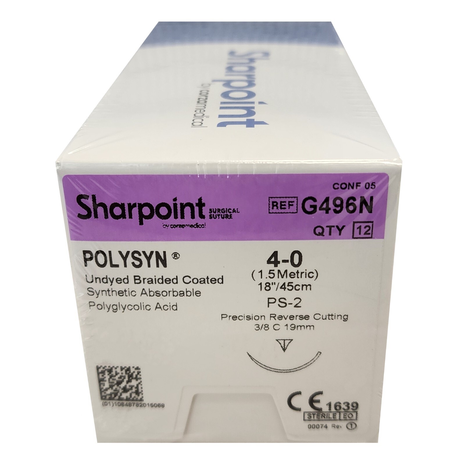 *12-Pieces* Sharpoint Polysyn Undyed Braided 18″ PS-2 Reverse Cutting G496N