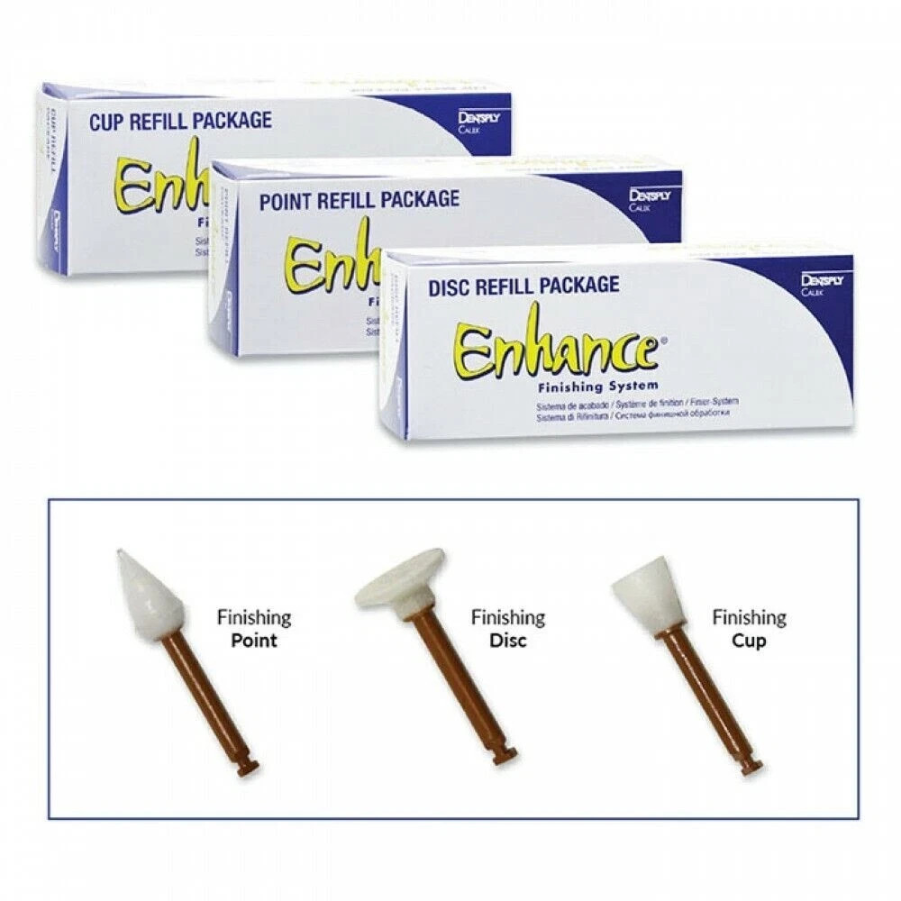 Dental Dentsply Enhance Finishing Cups Disc And Point Composite Polishing