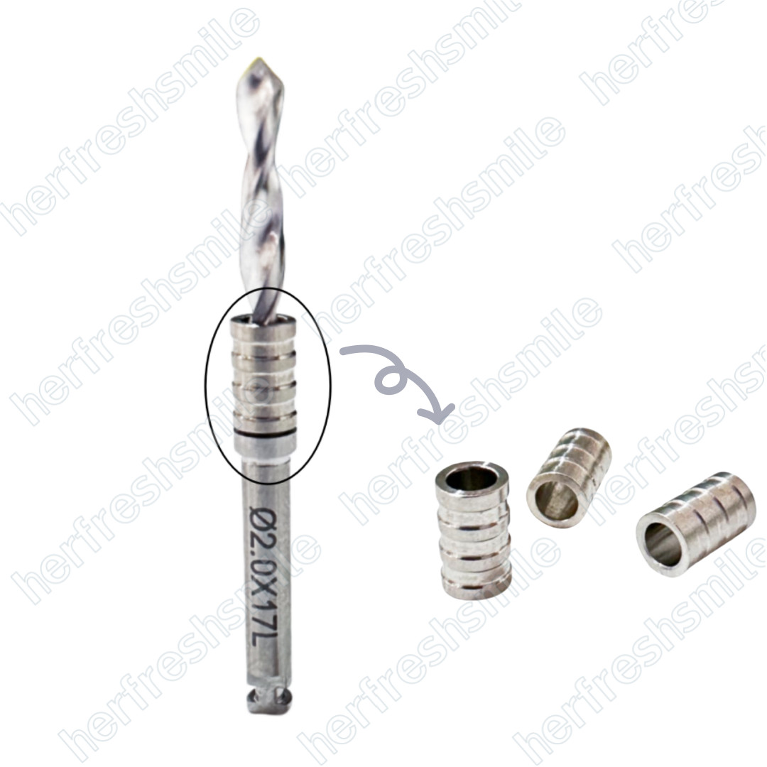 ⌀2.0 Dental Pilot Drill Guide Sleeves Digital Guided Scanner Sleeves Pioneer DSG
