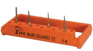 Zirc Zirc Surgical Bur Guard 12 Hole Surgical Bur Guard, Gray, 2-7/8′ x 3/8′ x