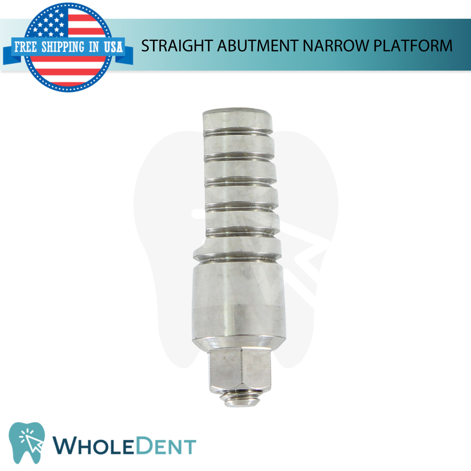 Straight Prosthetic Narrow Platform Ø3.8mm Int Hex System 2.42mm Restoration