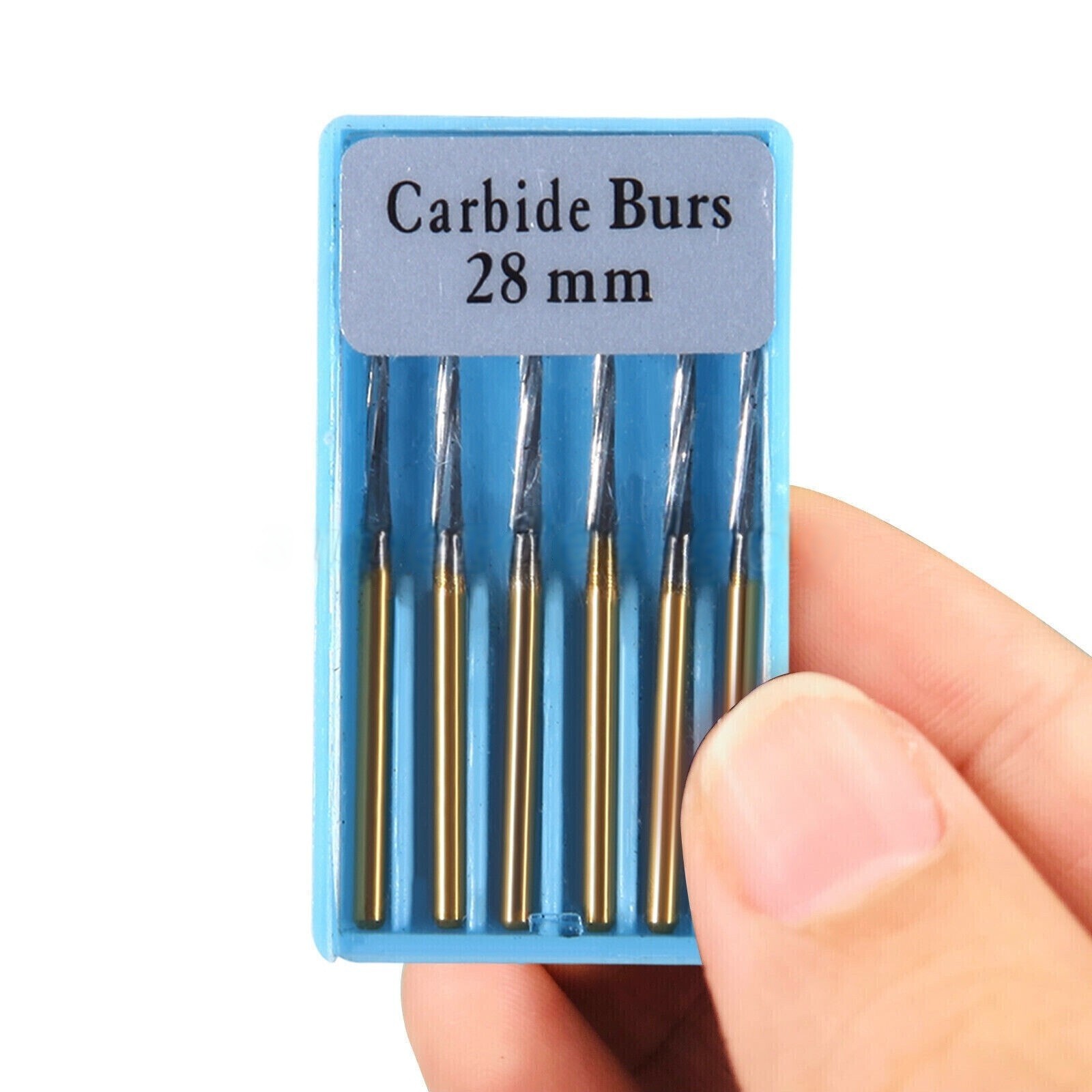 Dental Zekrya Burs 28mm FG Surgical Carbide Tungsten Bone Cutters Gold Silver