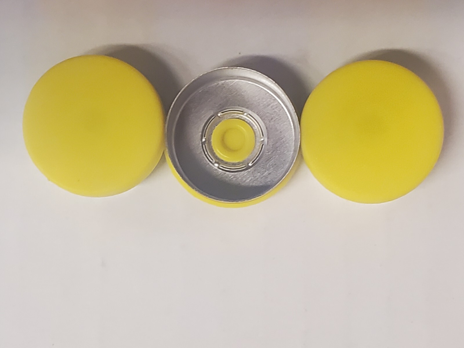 Large 1000 Pc.Lot 20mm Flip Top Cap Aluminum Crimp Seal for Vials Frosted Yellow