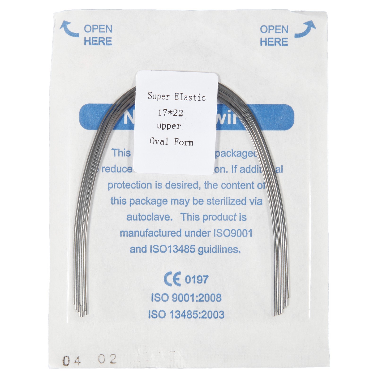 Dental Orthodontic Arch Wire Niti Stainless Steel Round Rectangular Ovoid