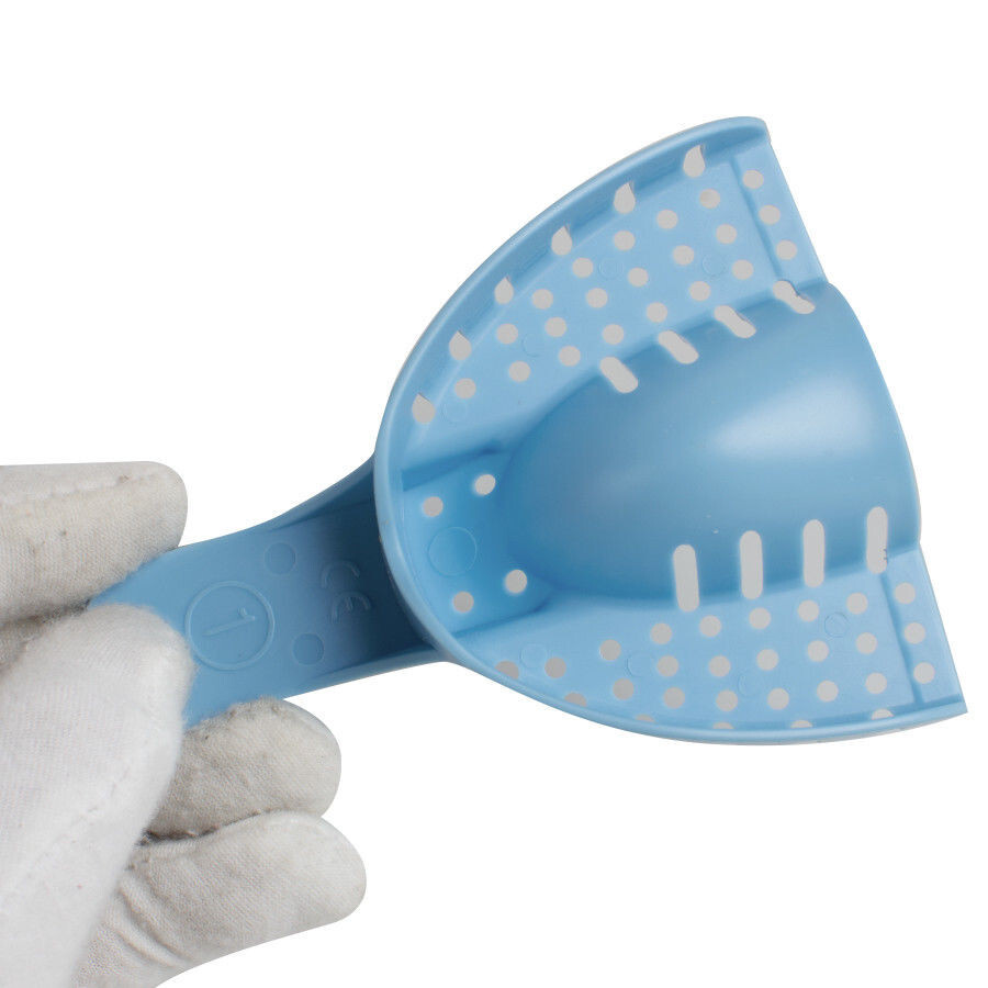 Dental Impression Tray Perforated Plastic Upper Lower (CHOOSE SIZE) 1 Bag of 12