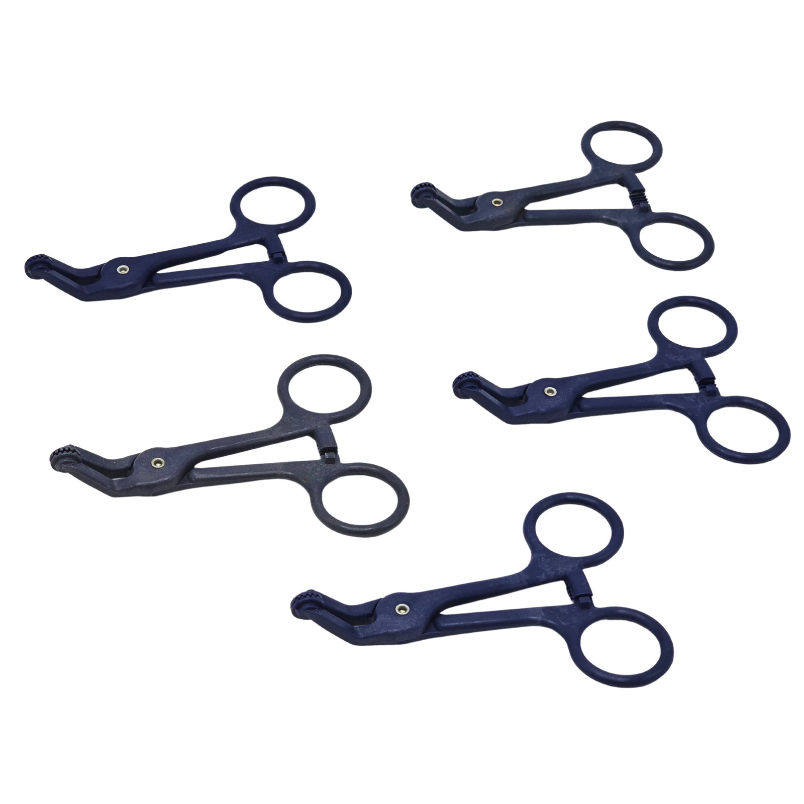 Dravon Medical True Blue Angled Towel Draping T-Clamps T-200 Pack of 5 USED