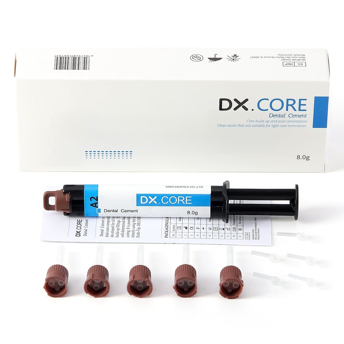 USA Dental Dual Cure Flowable Composite Resin Core Build Up A2 8g/Syringe DENTEX