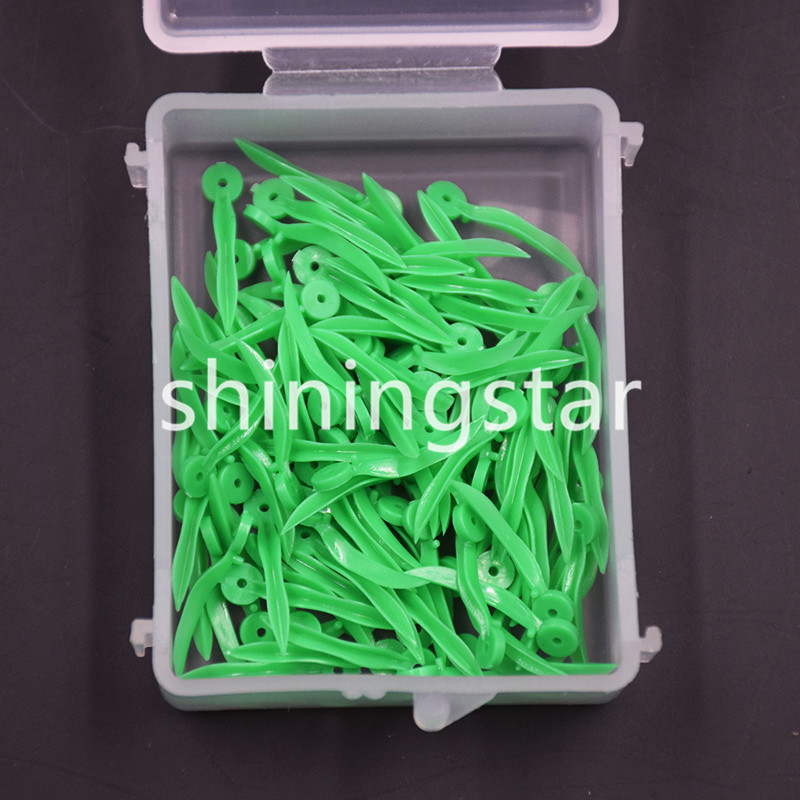 400 Pcs Dental Disposable Plastic Wedge With Holes All 4 Sizes Wave Poly-Wedge