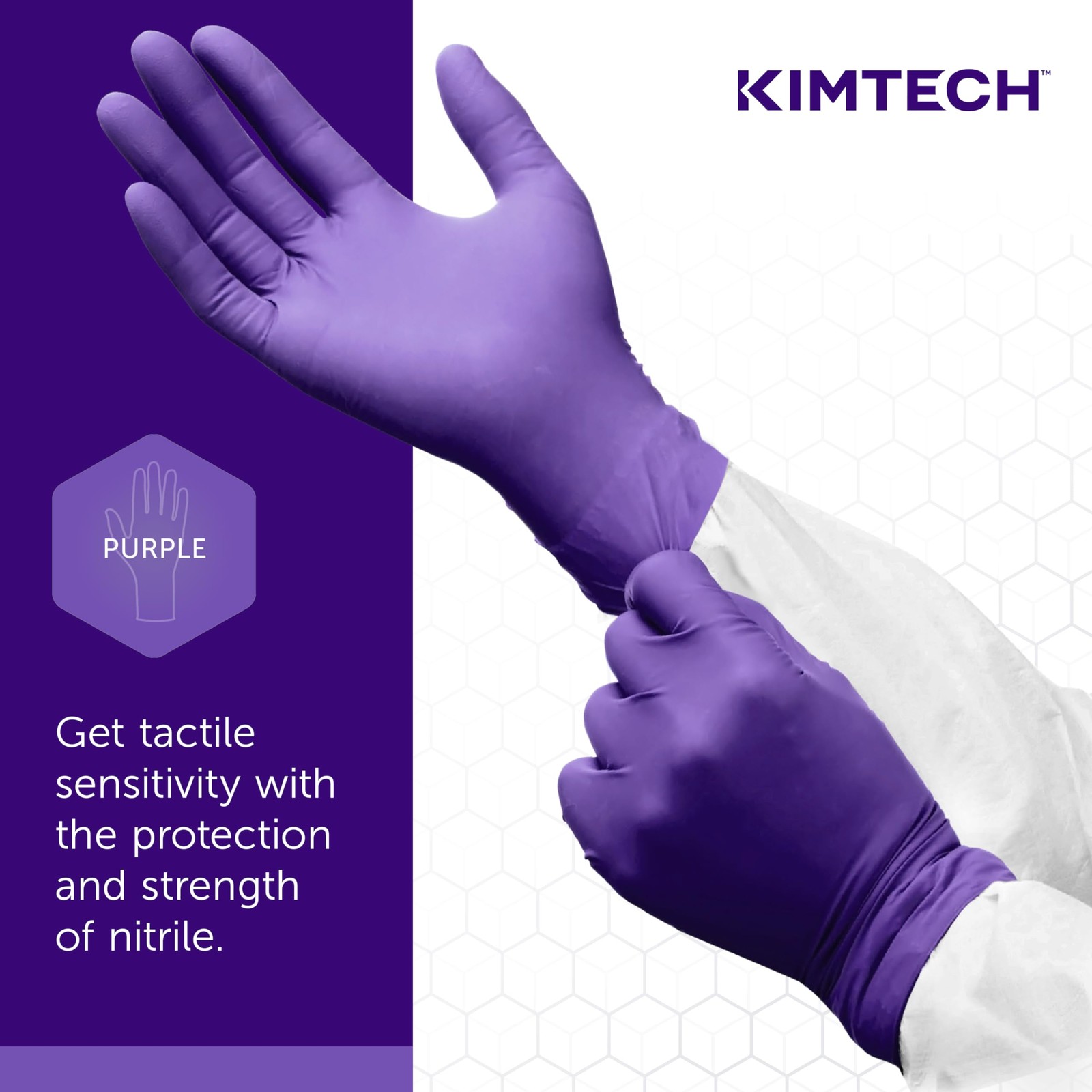 Kimtech™ Purple Nitrile-Xtra™ Disposable Exam Gloves, 5.9 Mil, for Healthcare…
